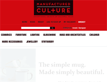 Tablet Screenshot of manufacturedculture.com